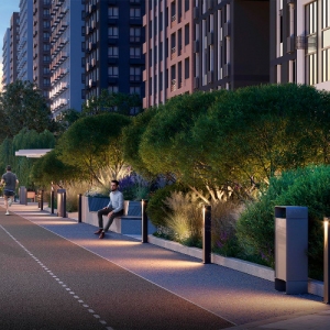 В районе Филевский Парк реконструируют участок набережной Москвы‑реки «Западный порт»