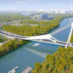 Готовность моста-паруса в створе Новозаводской улицы превышает 15%