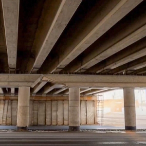 Собянин: Новый путепровод над Южной рокадой будет готов до конца года