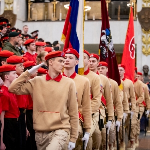 Тысяча голосов в Зале Полководцев: новобранцы «Юнармии» приняли первую присягу в Музее Победы