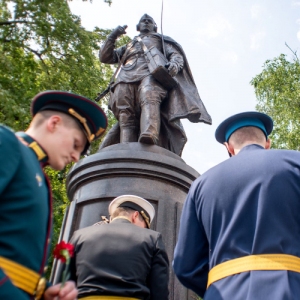Открытие памятника военным связистам на Поклонной горе
