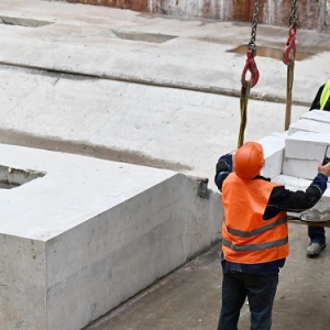 На станции метро «Рублево-Архангельское» возводят основные монолитные конструкции