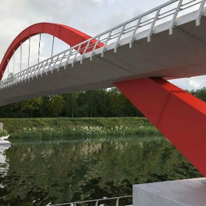 Завершен подготовительный этап возведения пешеходного моста в сторону района Филевский Парк