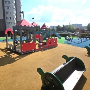 В районе Крылатское завершились работы по благоустройству детской и спортивной площадок
