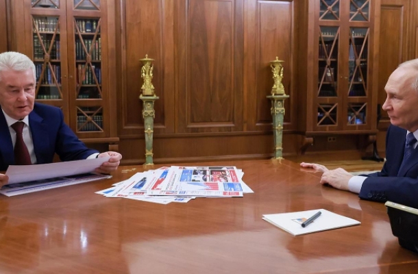 Собянин доложил Путину о реализации в Москве национальных проектов