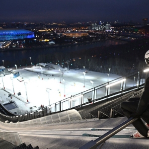 Большой лыжный трамплин открыли на Воробьевых горах