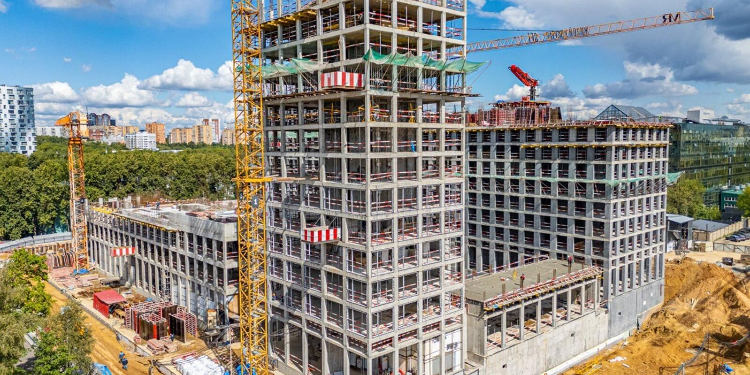 В ЖК SET на западе Москвы стартовали фасадные работы