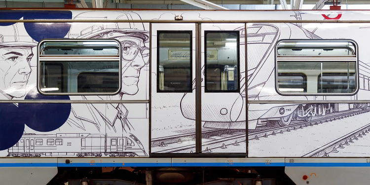 На Арбатско-Покровской линии метро запущен поезд, посвященный эволюции российской промышленности