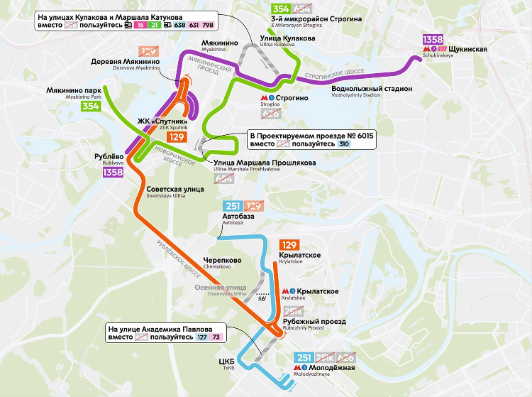 С 13 декабря скорректируют схемы движения шести автобусных маршрутов в ЗАО