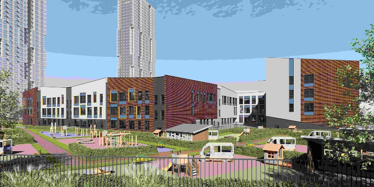 Монолитные работы начались в образовательном комплексе на 2050 мест в Раменках