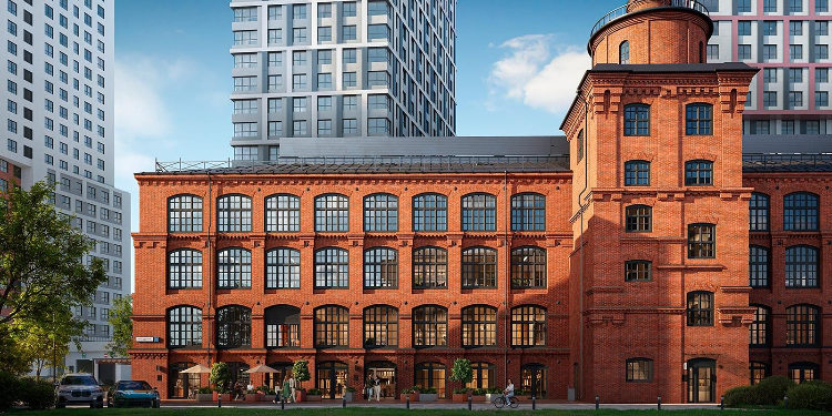 Фасады производственного корпуса Московской шерстоткацкой мануфактуры отреставрированы на 75%