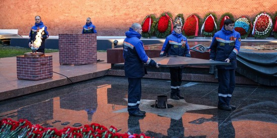 Мэр Москвы: В Александровском саду прошла профилактика Вечного огня