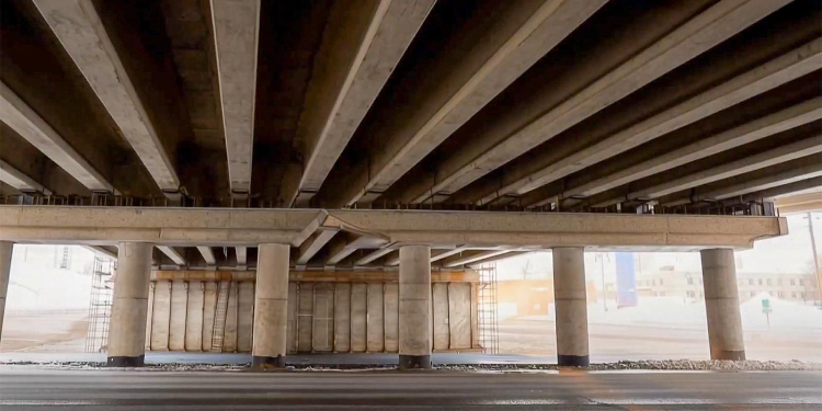 Собянин: Новый путепровод над Южной рокадой будет готов до конца года