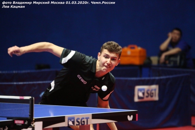 Лев Кацман воспитанник спортивной школы № 93 «На Можайке» стал чемпионом страны по настольному теннису
