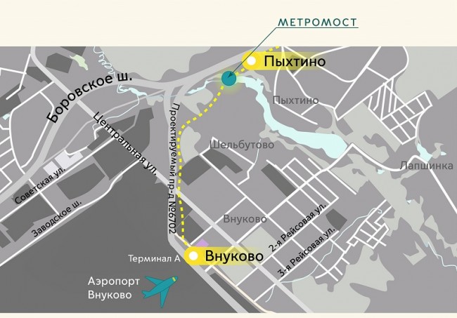 Между станциями «Пыхтино» и «Внуково» завершается строительство метромоста