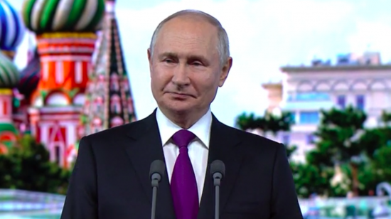 Владимир Путин поздравил москвичей с Днем города
