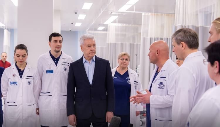 Собянин рассказал о первом годе работы флагманского центра Склифа
