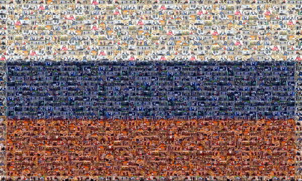 Участники онлайн-флешмоба «МЫ ЕДИНЫ» выложили флаг России из своих фотографий