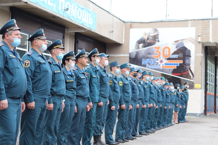 В 107 пожарно-спасательной части ЗАО состоялось торжественное награждение личного состава