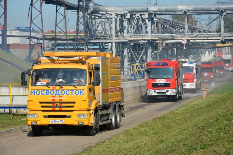 Пожарные и спасатели Москвы ликвидировали последствия условного чрезвычайного происшествия на ТЭЦ-25 в ЗАО
