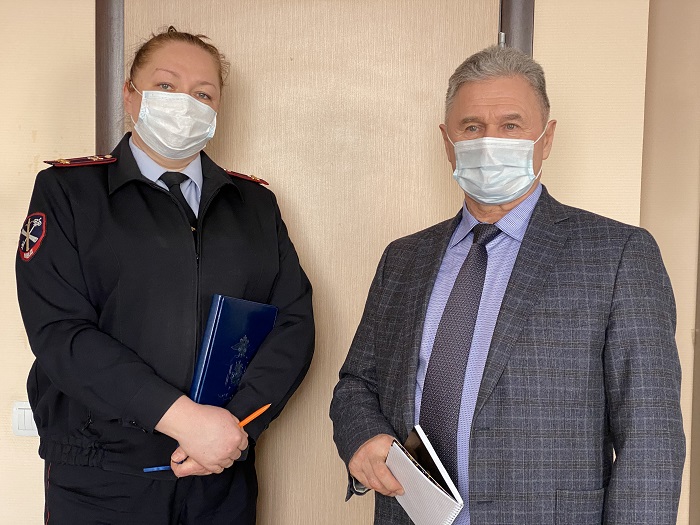 Председатель ОС при УВД по ЗАО принял участие в рабочей встрече с начальником Правового отдела Управления