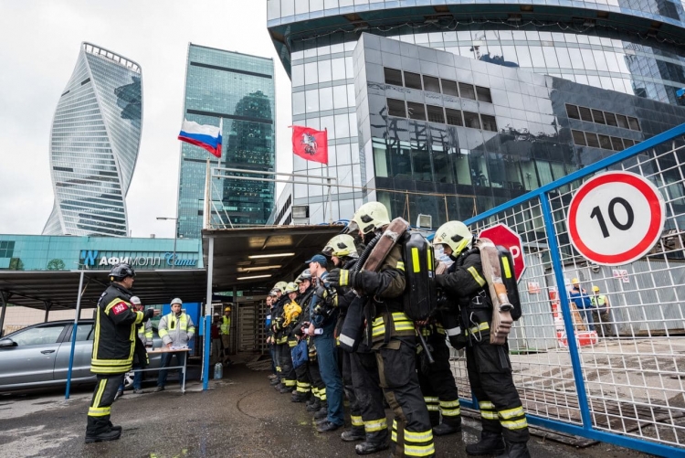 Сегодня на западе столицы пройдут масштабные учения по тушению пожара в высотном здании Москва-сити