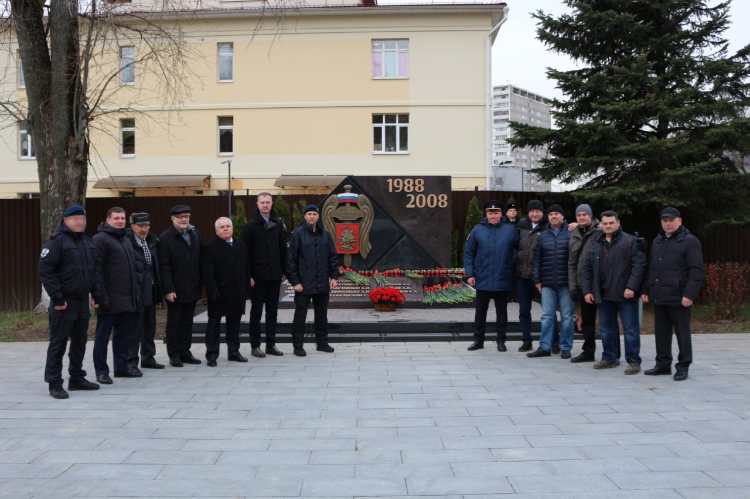 Столичные росгвардейцы приняли участие в открытии  мемориала коллегам, погибшим при исполнении служебного долга