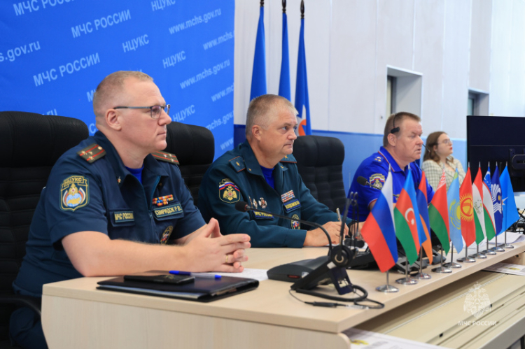 МЧС России провели тренировку центров управления в кризисных ситуациях стран СНГ